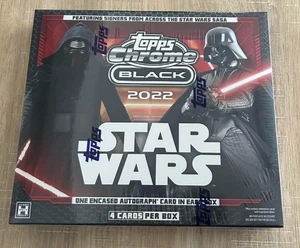 Topps Star Wars 2022 cromo negro Hobby Box sellado de fábrica - Imagen 1 de 1
