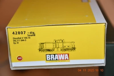 Brawa H0 42807 Diesellok V100.10 DB 211 044-3 Ep. lV Wechselstrom Digt. Sound - Bild 1 von 4