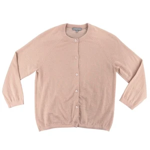 Neiman Marcus Pullover Damen groß rosa Strickjacke Kaschmir leise Luxus adrett - Bild 1 von 8