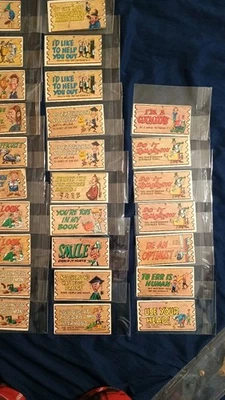 Лот из 55 различных 1959 Topps дурацкий Plak коллекционные карты некоторые дубликаты/тройки - Изображение 1 из 4