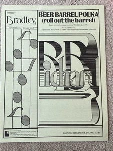 1973 BEER BARREL POLKA (Roll Out the Barrel) Sheet Music ORGAN SOLO by Brown - Picture 1 of 10