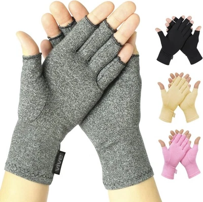 Guantes para artritis VIVE - Guante de mano de compresión reumatoide unisex (gris) X-grande Foto 1 de 3