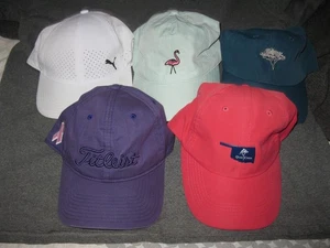 Women's Golf Hat Lot osfm Titleist Puma Oaktree Quail Creek Flamingo 5 items - Picture 1 of 18