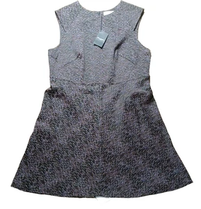 MM LaFleur NWT Size 2 Toi Dress Dash Jacquard Multicolor 2A Flare Fit Cap Sleeve - Foto 1 di 11
