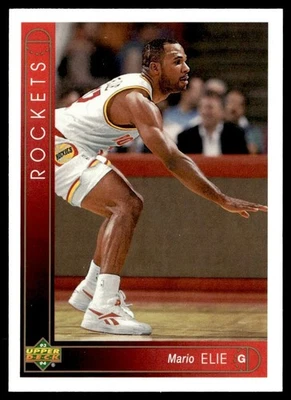 1993-94 Upper Deck Mario Elie Houston Rockets #386 - Image 1 of 2