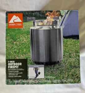 Ozark Trail 7''D Stainless Steel Integrated Wood-burning Camp Firepit - Picture 1 of 2