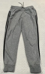 Pantaloni Adidas Track Grigio Nero 3 Strisce Riscaldati Conici S Small 8-10 Joggers - Foto 1 di 10