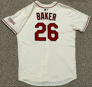 BAKER Gr. 50 2025 ST. LOUIS CARDINALS GAME USED TRIKOT CREME HOME PUBLISHED MLB - Bild 1 von 14