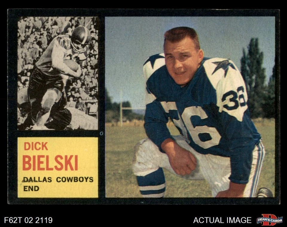 1962 Topps #43 Dick Bielski Cowboys SHORT-PRINT Maryland 6 - EX/MT - Image 1 of 1