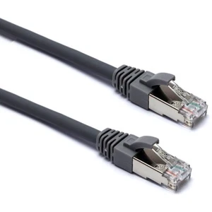 50x Excel Ethernet Cat6A Patch Leads F/FTP Shielded LSOH Blade Booted 2m Grey - Afbeelding 1 van 5