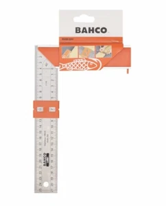 NEW Bahco Carpenter Square with Stainless Steel Blade and Sliding Marker 250 mm - Picture 1 of 5