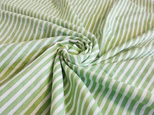 Grün gestreift Hand Blockdruck Stoff Neu Nähen Handarbeit Kleid Material Meterware - Bild 1 von 10