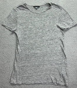 John Varvatos Nick Jonas Shirt Damen Small grau Strick Kurzarm Rundhals Tee - Bild 1 von 8