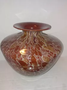 Venetian Art Glass Vase by Azzurra Co Maestri Vetrai 9" Free Shipping - Picture 1 of 7