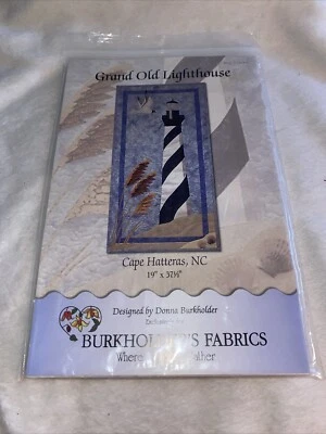 Grand Old Lighthouse Cape Hatteras Quilt Pattern Burkeholders #WQG-GOL001 - Image 1 of 4