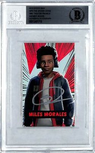 2018 SPIDER-VERSE SHAMEIK MOORE Signed MILES MORALES Auto Card Beckett BAS Slab