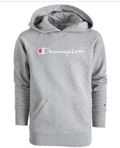 VETEMENTS Felpa con cappuccio champion Active bambina logo stampa taglia 6 grigia