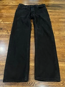 Levi's Jeans Men 36x34 (35x33) Black 505 Straight Leg - Picture 1 of 8