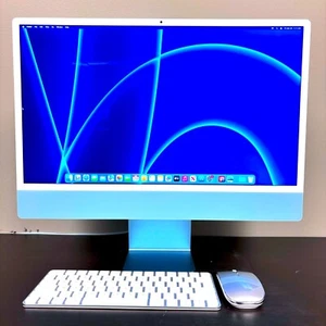 Apple iMac 24" M1 ( 256GB SSD 8GB RAM 8-Core CPU 7-Core GPU ) Silber - MGTF3LL/A - Bild 1 von 15
