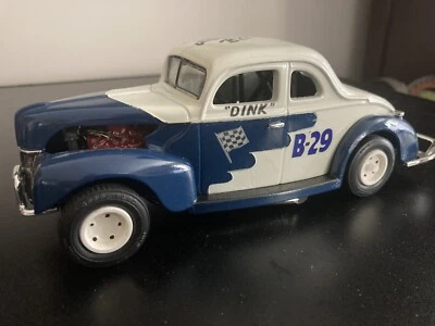 Dink Widenhouse 1940 Ford Coupe NASCAR Modified 1/24 Custom Diecast Signed - Image 1 of 4
