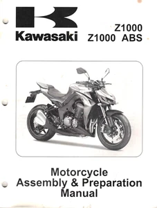 OEM Genuine Kawasaki New Bike Service/Assembly Manual Z1000 ZR1000 2014 - Picture 1 of 2