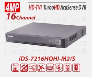 5MP 16CH DVR ACUSENSE iDS-7216HQHI-M2/S TURBO HD Analog DVR +8CH IP H.265 - Picture 1 of 8