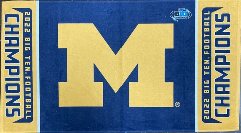 Wincraft University of Michigan Football 2022 Big Ten Champions Towel Cover