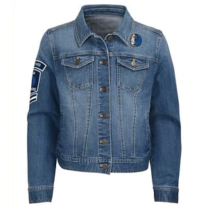 Outerstuff NBA Dallas Mavericks Boys Over The Ice Denim Jacket - Picture 1 of 3