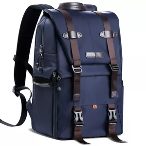 K&F Concept Extra Large Camera Laptop Backpack Bag Case Waterproof w/ Rain Cover - Picture 1 of 12