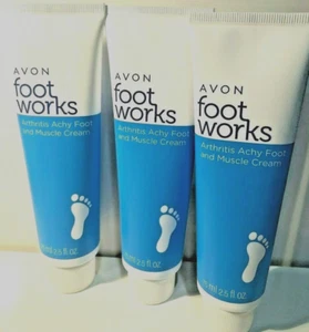 AVON FOOT WORKS ARTHRITIS ACHY FOOT AND MUSCLE CREAM ( BUNDLE OF 3) - Picture 1 of 1