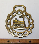 Vintage Horse Brass Train Martingale Equine Medallion Decoration Good Luck