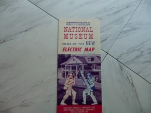 1963 Gettysburg National Museum Home Of The New Electric Map brochure - Picture 1 of 3