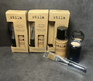 3 Stila Stay All Day Foundation Concealer & Brush Kit - Medium 9 - 1oz, 0.02oz - Picture 1 of 3