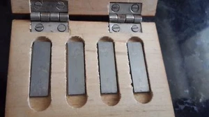 Precision Metric Slip Gauge Block Set 4pcs VERY RARE(hard alloy) USSR Top Grade! - Picture 1 of 4