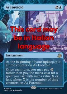MTG AS FORETOLD 14 EXC - WIE VORHERGESAGT - WOT IT - MAGIC - Bild 1 von 1
