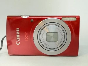 Cámara digital Canon IXY 150 roja PowerShot ELPH 160 20 MP 8x zoom casi nueva Japón - Imagen 1 de 19