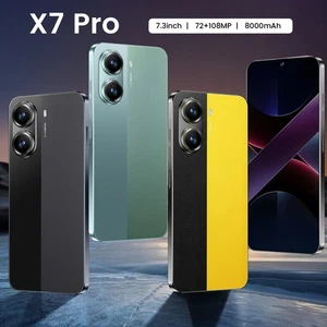 New 5G Phone X7 Pro Android 16+1TB Smartphone 7.3 HD Large Screen 8000mAh - Picture 1 of 22