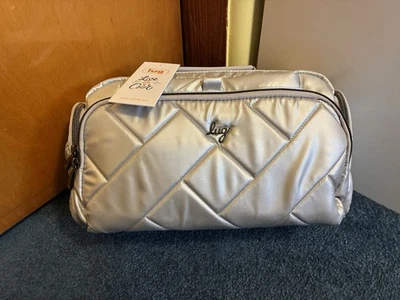 NUEVO Bolso Bandolera Lug Trolley 2 Acolchado en Plata Metálico Nuevo con Etiquetas 🤍🩶 Foto 1 de 4