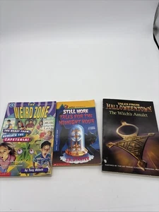 Teen Horror Halloween Book Lot Weird Zone Halloweentown Midnight Hour - Picture 1 of 6