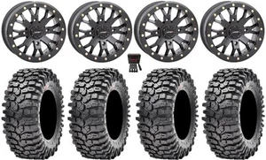 System 3 SB-4 Bk (4+3) 15" Wheels 32" Roxxzilla Tires RZR XP 1000 / PRO XP - Picture 1 of 4