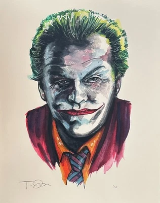 Batman 1989 Joker Jack Nicholson by Tim Doyle Poster Art MINT - Image 1 of 2