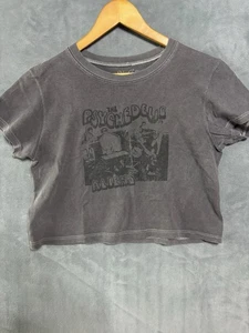 John Galt The Psychedelic Aliens Graphics Cropped Tee grau T-Shirt Damen Large - Bild 1 von 7