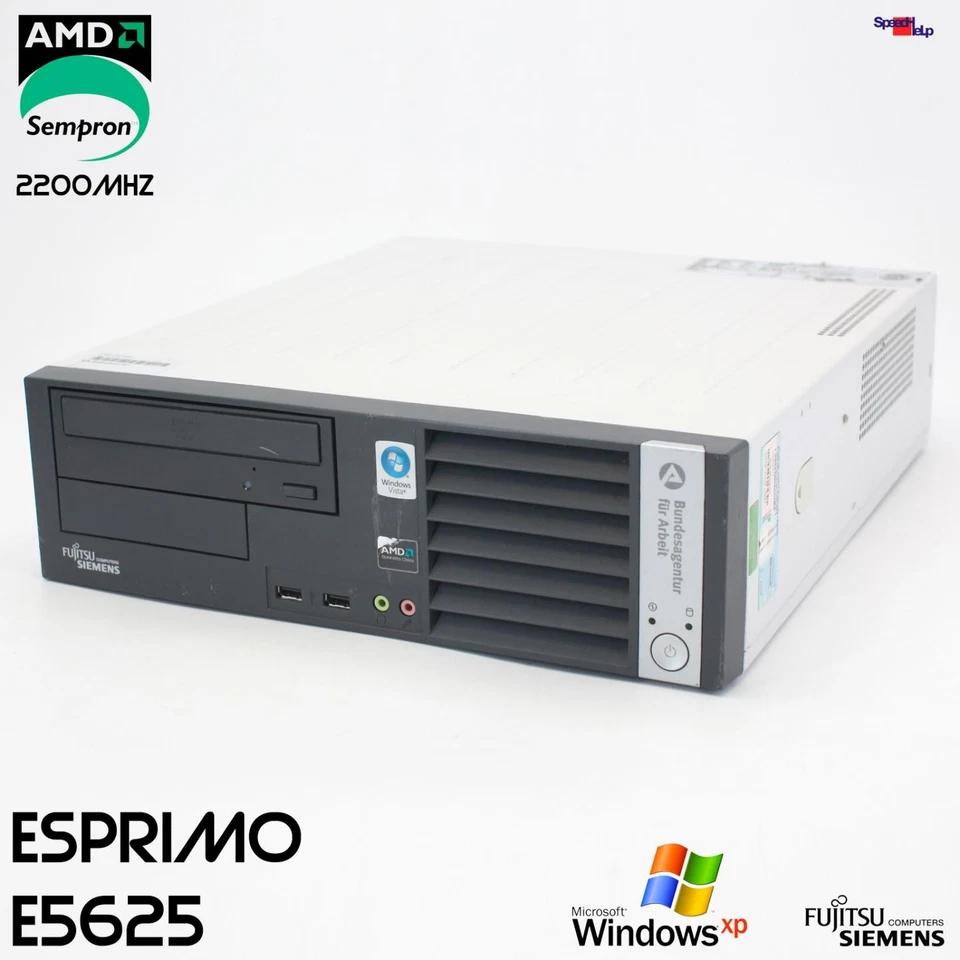 PC Ordenador FSC Fujitsu SIEMENS ESPRIMO E5625 D2724 RS-232 Windows XP Geforce - Imagen 1 de 4