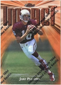 Tarjeta de novato Jake Plummer 1997 Topps Finest Impact Insert #234 RC con revestimiento - Imagen 1 de 10