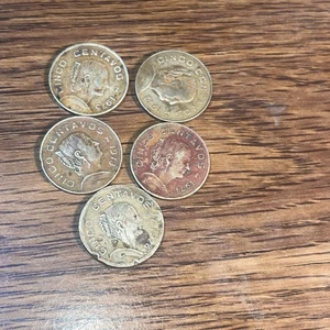 5- Mexico Cinco Centavos 1971 1972 1973 1974 1975 - Imagen 1 de 2