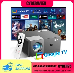 Proiettore Smart 65000 Lumen 4K Proiettore HD WiFi Bluetooth HDMI Android Home Theater - Foto 1 di 15