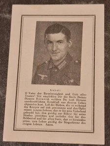 German Death Card 1944 Cherkassy - Artillery Regt - Many Medals and Krim Shield - Picture 1 of 2