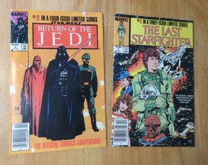 2 HTF 83-84 Newsstand Marvel! STAR WARS/RETURN OF THE JEDI 2 +LAST STARFIGHTER 1 - Picture 1 of 6