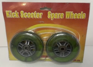 New Sealed Razor Kick Scooter Spare Replacement Wheels 100mm (Green) Soft Type - Picture 1 of 3