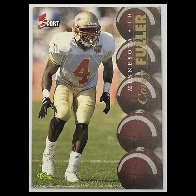 Corey Fuller Rookie #77 1995 Classic Minnesota Vikings Football Card NFL NM - Image 1 of 3